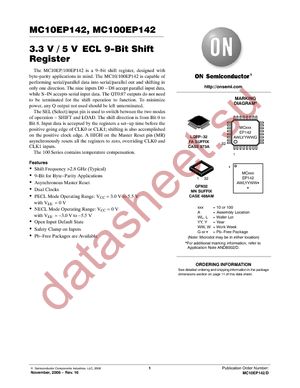 MC100EP142FA datasheet  